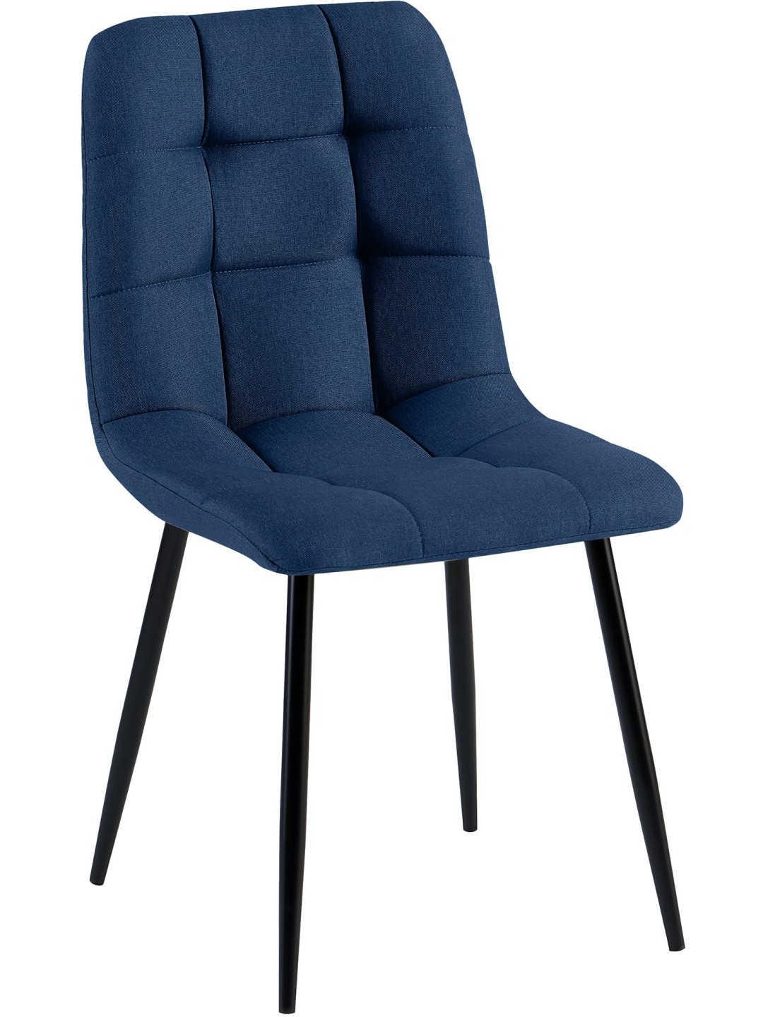 Ruokapöydän tuoli Antibes kangasta, sininen