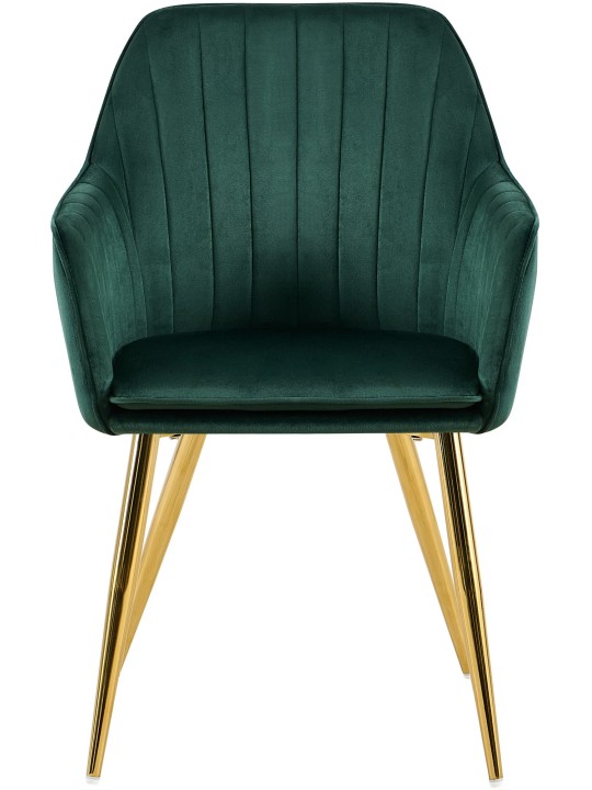 Ruokasalin tuoli Cheryl samettikulta, vihreä Ruokasalin tuoli Cheryl samettikulta, vihreä