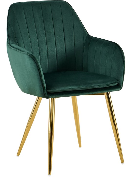 Ruokasalin tuoli Cheryl samettikulta, vihreä Ruokasalin tuoli Cheryl samettikulta, vihreä