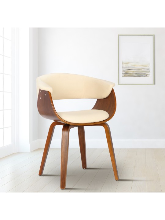 Bruce-tuoli pähkinäkeinonahkaa, kermanvärinen