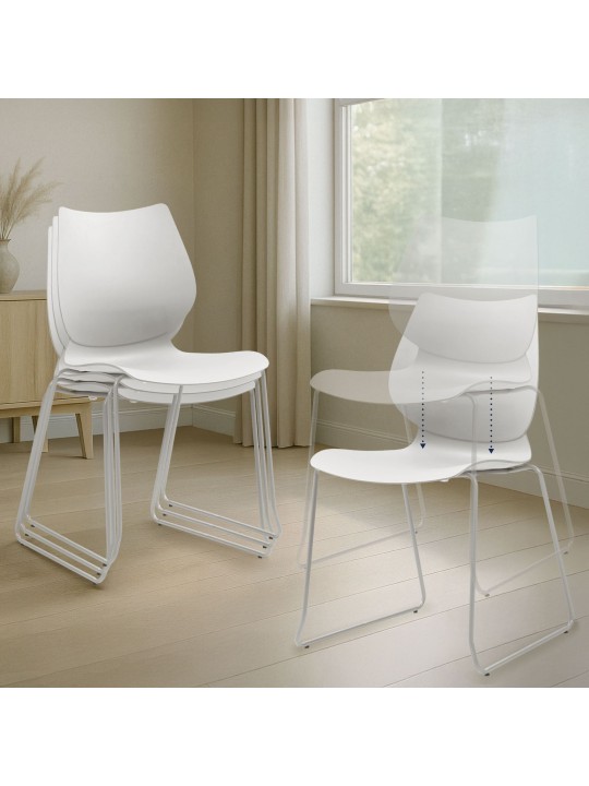 Houma tuoli, valkoinen