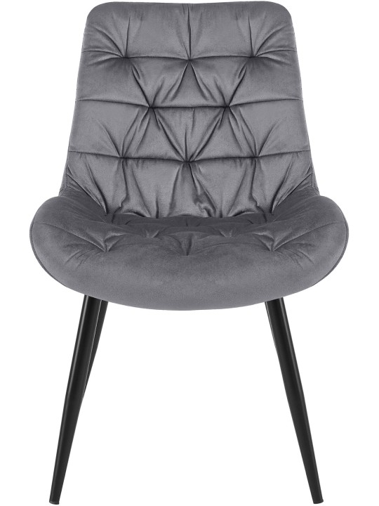 Rossford samettinen ruokapöydän tuoli, tummanharmaa