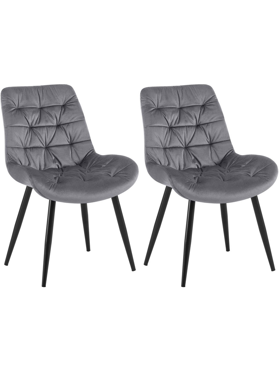 2 Rossford-ruokailutuolin sarja, tummanharmaa