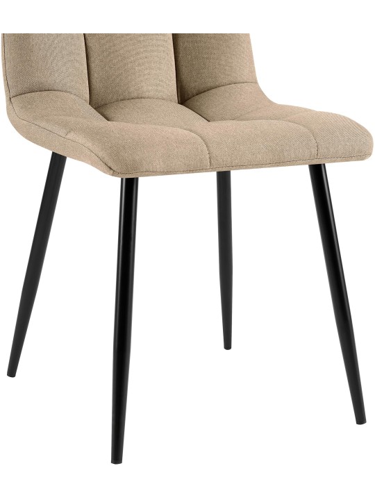 4 ruokapöydän tuolin sarja Antibes kangas, taupe