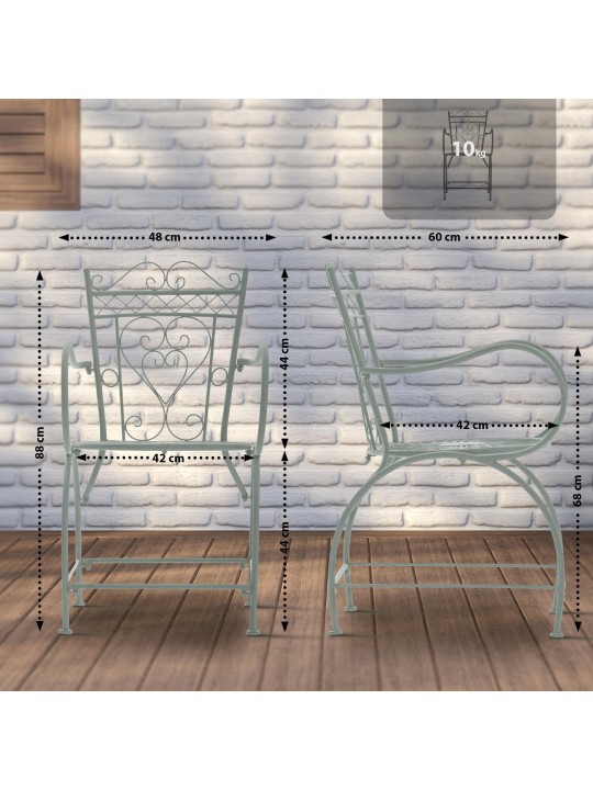 Tuoli Sheela, antiikkivihreä Tuoli Sheela, antiikkivihreä