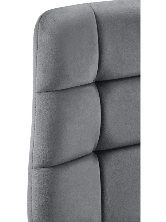 Tilde samettinen ruokatuoli, tummanharmaa