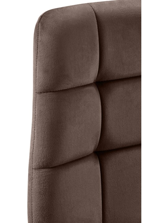 4 ruokapöydän tuolin setti Tilde velvet, ruskea 4 ruokapöydän tuolin setti Tilde velvet, ruskea