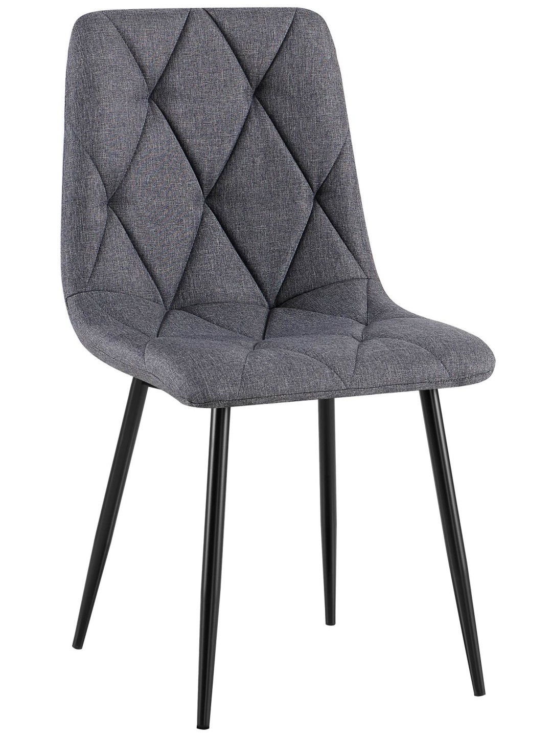 Clairton kangas ruokatuoli, tummanharmaa