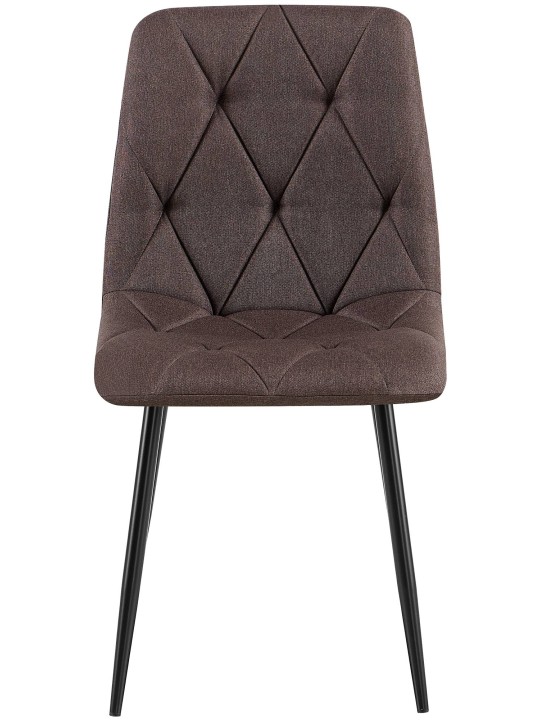 Clairton kangas ruokatuoli, ruskea