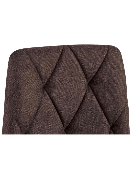 2 ruokapöydän tuolin setti Clairton kangas, ruskea