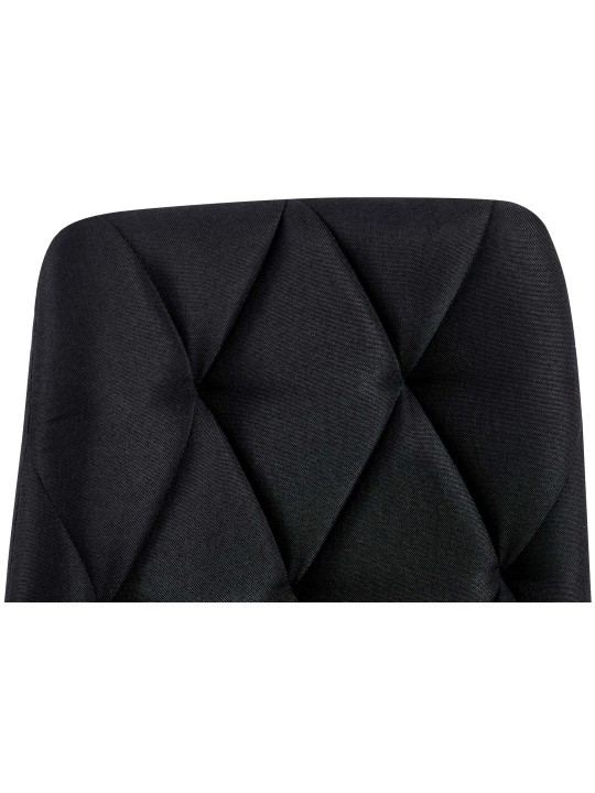 2 ruokapöydän tuolin setti Clairton kangas, musta