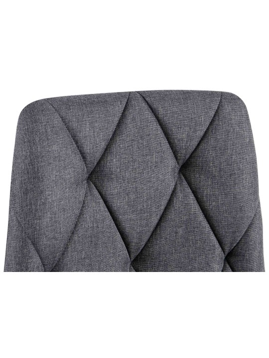 2 ruokapöydän tuolin setti Clairton kangas, tummanharmaa