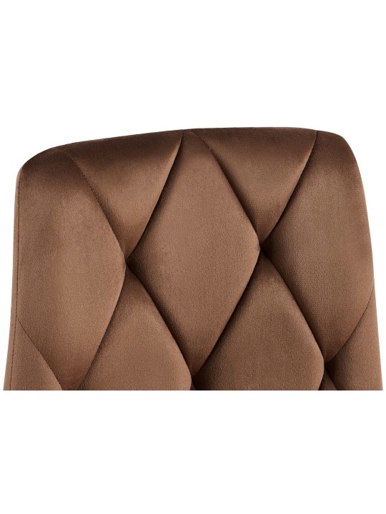 2 ruokapöydän tuolin setti Clairton velvet, ruskea 2 ruokapöydän tuolin setti Clairton velvet, ruskea