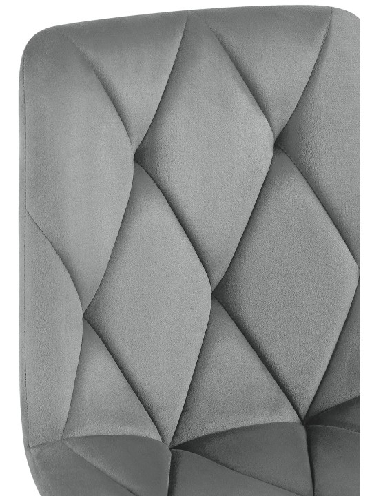 Clairton samettinen ruokapöydän tuoli, tummanharmaa