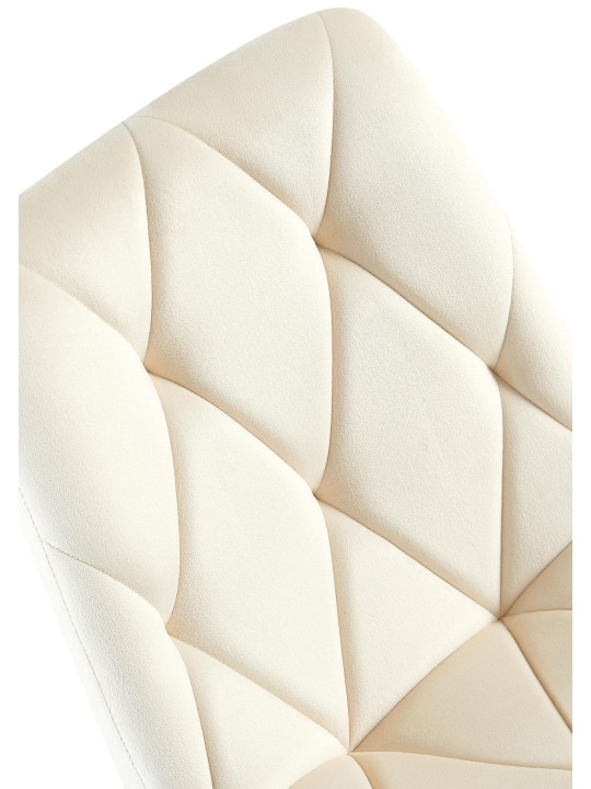 2 ruokapöydän tuolin setti Clairton velvet, kermanvärinen