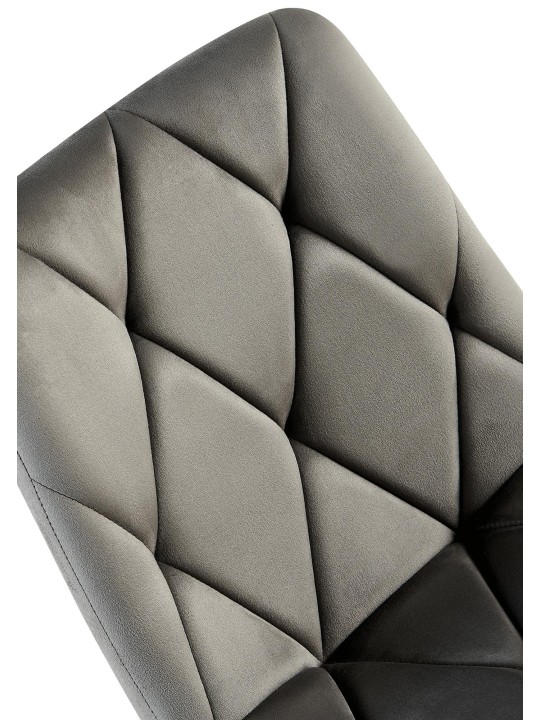 2 ruokapöydän tuolin setti Clairton velvet, antrasiitti