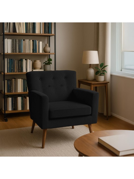 Kioni Cord nojatuoli, musta Kioni Cord nojatuoli, musta