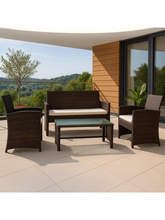 Toruba-istuinryhmä, ruskea