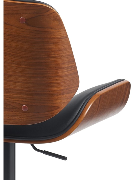 Baarijakkara Beverley B keinonahkaa, pähkinä/musta