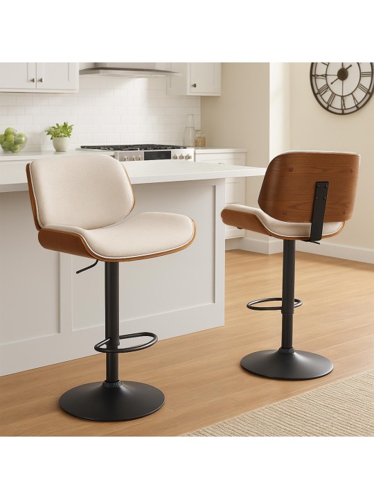 Baarijakkara Beverley B -kangas, pähkinä/kermanvärinen