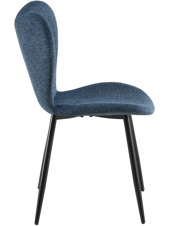 Ruokasalin tuoli Maika kangasta, sininen