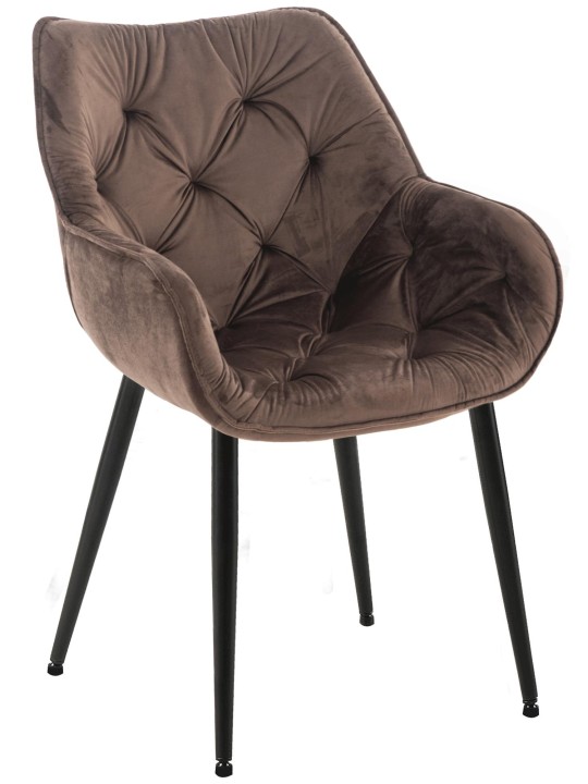 Tuoli Tanna samettia, ruskea