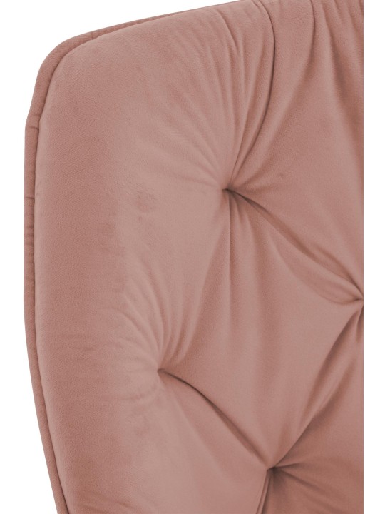 Tuoli Tanna samettia, vaaleanpunainen