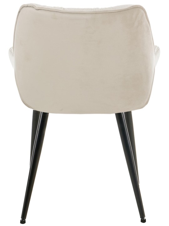 2 tuolin setti Tanna velvet, kermanvärinen