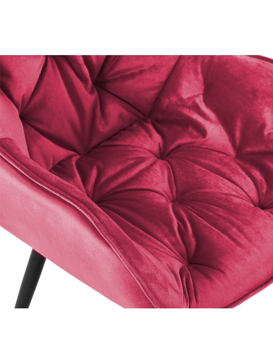 2 tuolin setti Tanna velvet, punainen