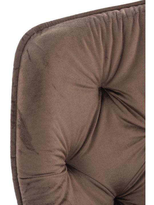 4 tuolin setti Tanna velvet, ruskea