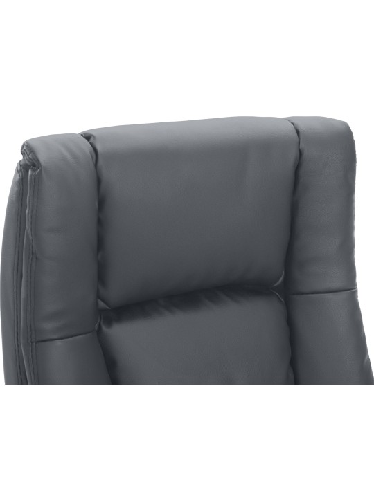 Työtuoli XL Sparta keinonahkaa, harmaa