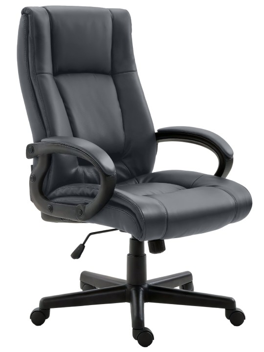 Työtuoli XL Sparta keinonahkaa, harmaa