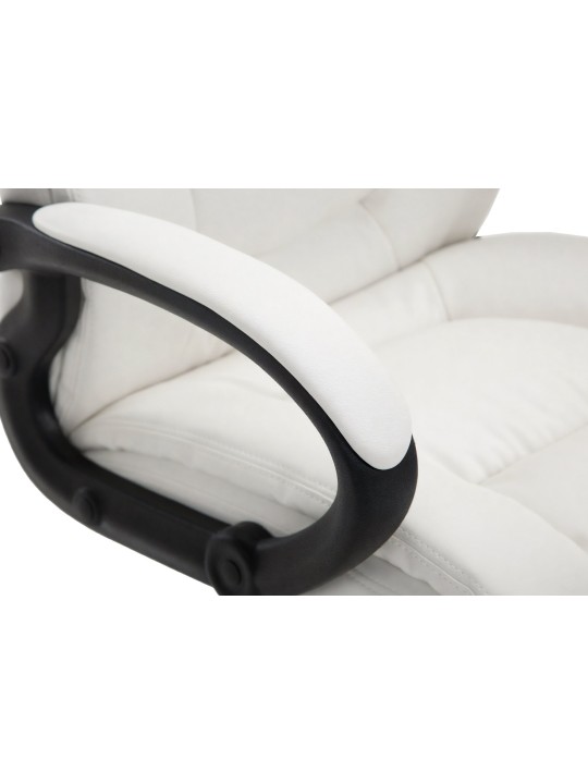 Työtuoli XL Sparta keinonahkaa, valkoinen