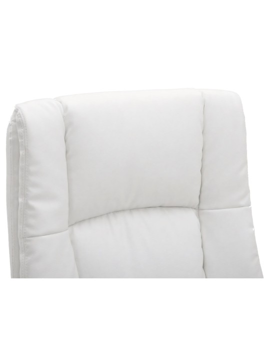 Työtuoli XL Sparta keinonahkaa, valkoinen