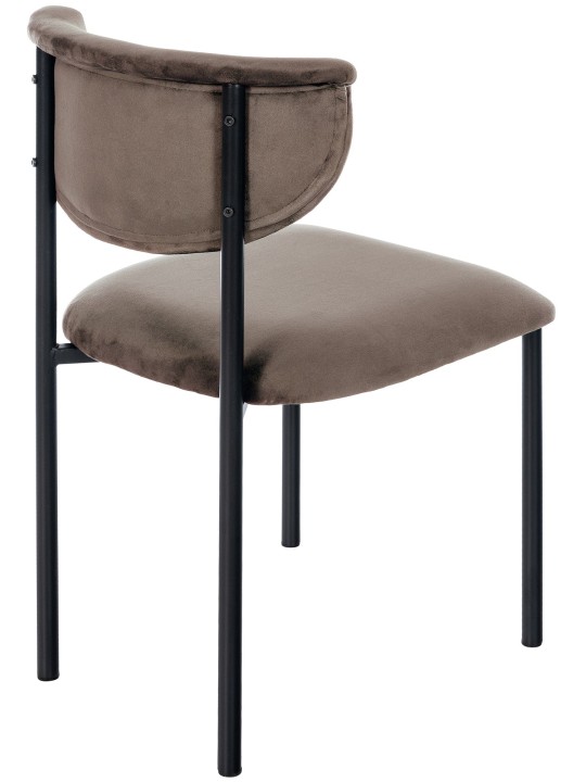 2 vierailijatuolin setti Gambell samettia, ruskea