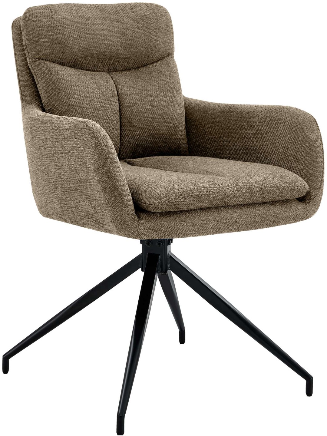 Ruokapöydän tuoli Somers kangasta, ruskea