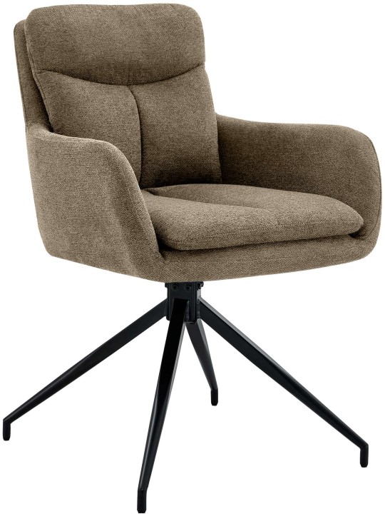 Ruokapöydän tuoli Somers kangasta, ruskea