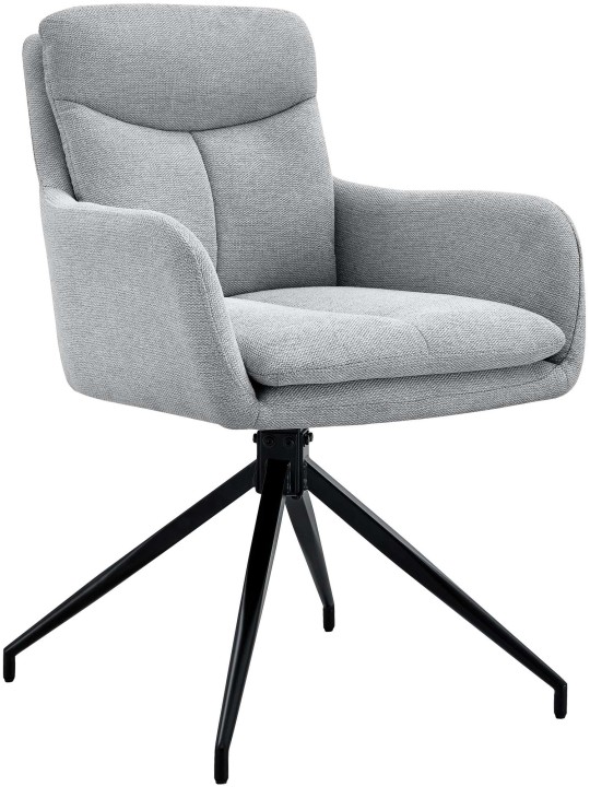 Ruokapöydän tuoli Somers kangasta, vaaleanharmaa