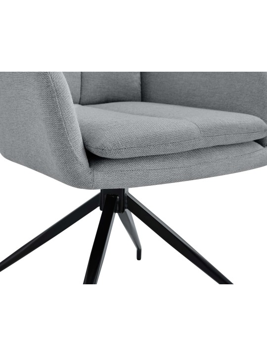 Ruokapöydän tuoli Somers kangasta, vaaleanharmaa