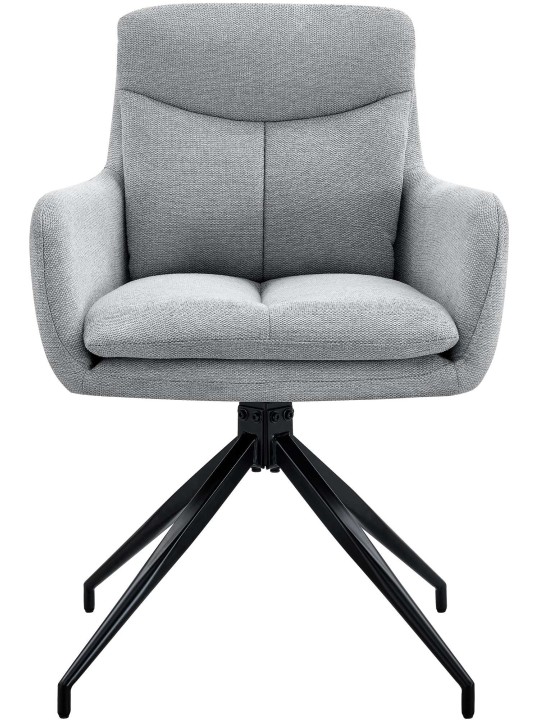 Ruokapöydän tuoli Somers kangasta, vaaleanharmaa