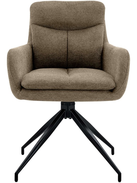 Ruokapöydän tuoli Somers kangasta, ruskea