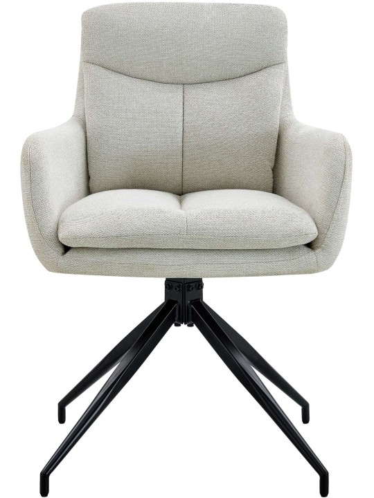 2 ruokapöydän tuolin setti Somers kangas, kermanvärinen