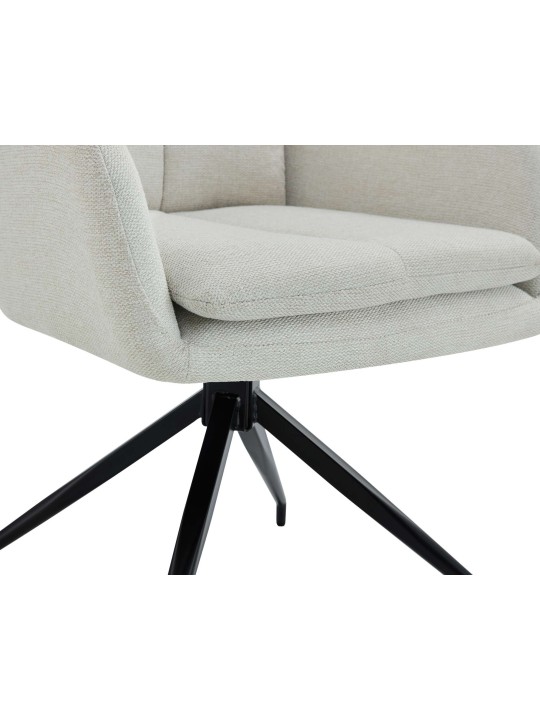 2 ruokapöydän tuolin setti Somers kangas, kermanvärinen