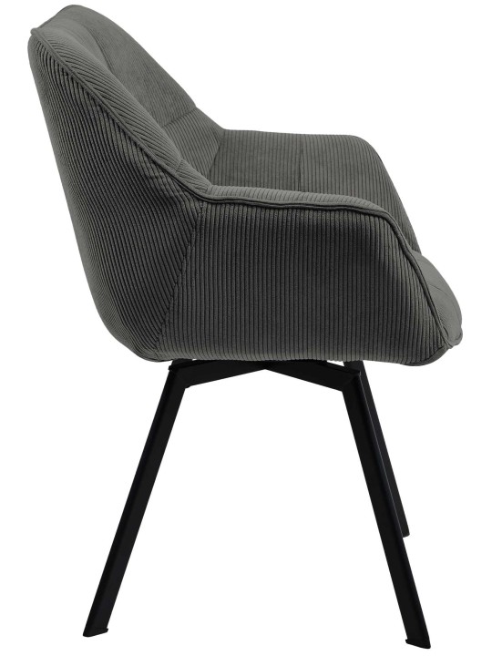Jordi Cord ruokapöydän tuoli, tummanharmaa