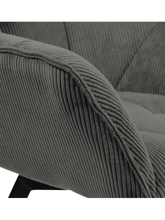 Jordi Cord ruokapöydän tuoli, tummanharmaa