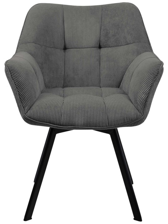 Jordi Cord ruokapöydän tuoli, tummanharmaa