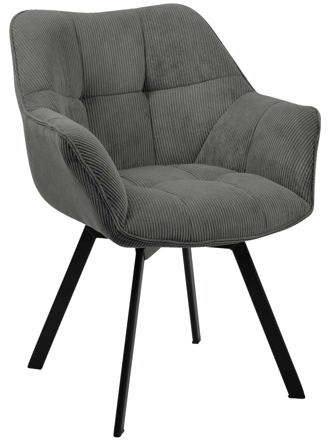 Jordi Cord ruokapöydän tuoli, tummanharmaa