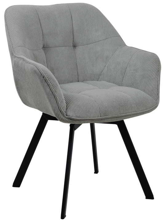 Jordi Cord ruokapöydän tuoli, harmaa