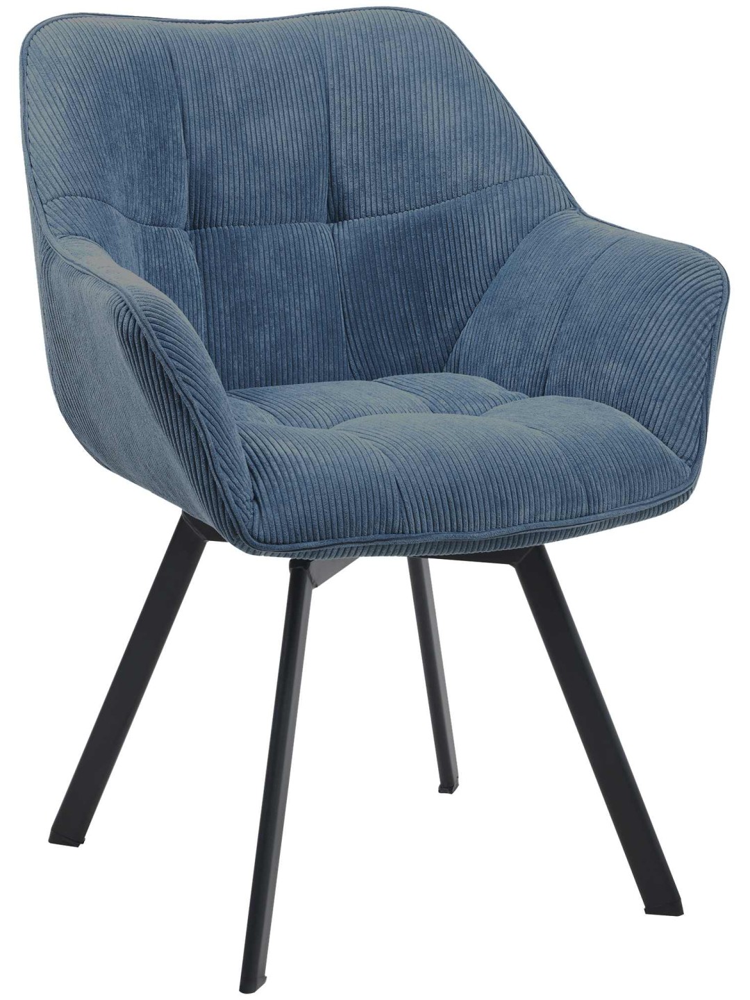 Jordi Cord ruokapöydän tuoli, sininen