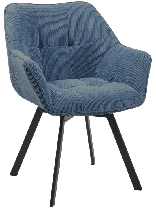 Jordi Cord ruokapöydän tuoli, sininen